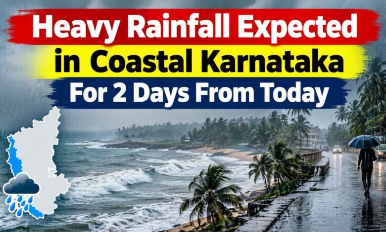 Heavy Rainfall Expected in Coastal Karnataka For 2 Days From Today