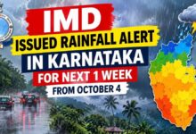 IMD Issued Rainfall Alert In Karnataka for next 1 week From October 4