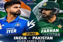 India vs Pakistan Asian Games 2026 T20 Final: Match Date, Time, Live Streaming & Full Details
