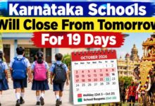 Karnataka Schools Will Close From Tomorrow For 19 days