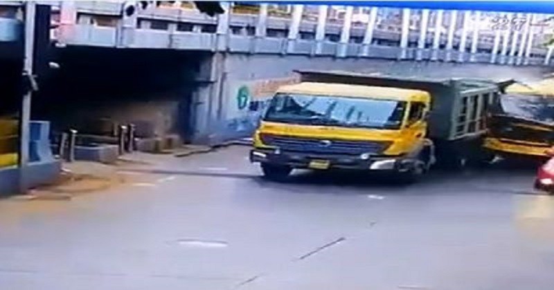 Bus truck accident