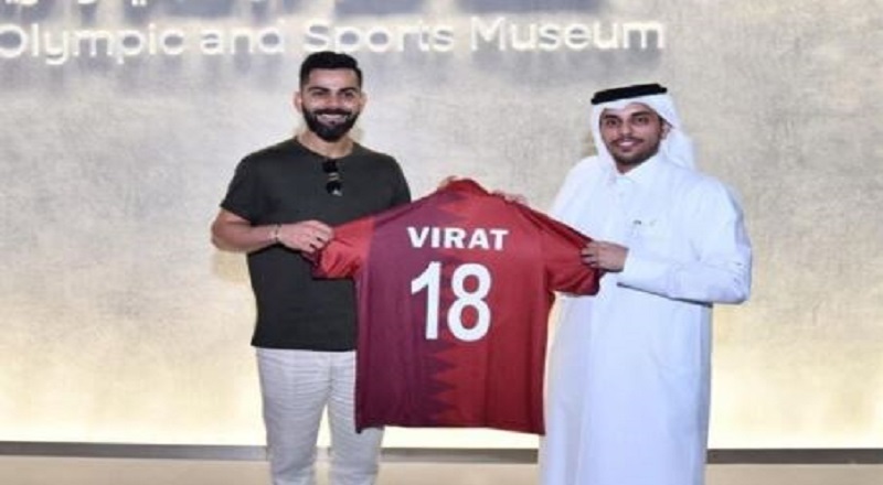 Virat Kohli visits 3-2-1 Qatar Olympic and Sports Museum