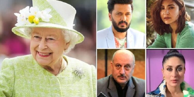 Bollywood celebrities condoled the death of Queen Elizabeth II