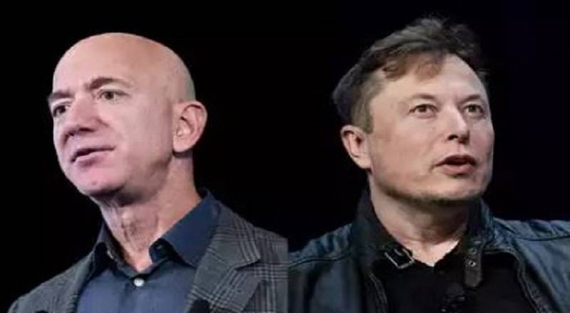 Jeff Bezos and Elon Musk who lost 10 billion dollars overnight