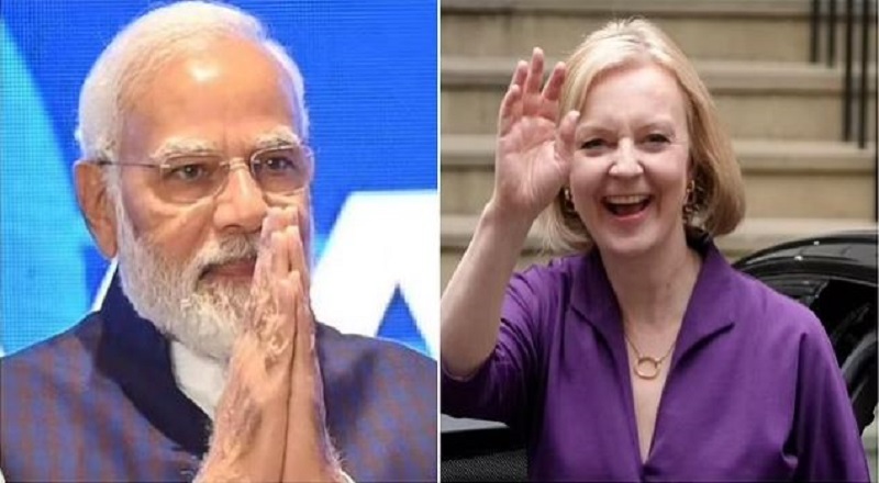 Narendra Modi congratulated Liz Truss, the new Prime Minister of Britain