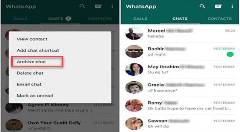 WhatsaApp New Features: hide personal chat without delete