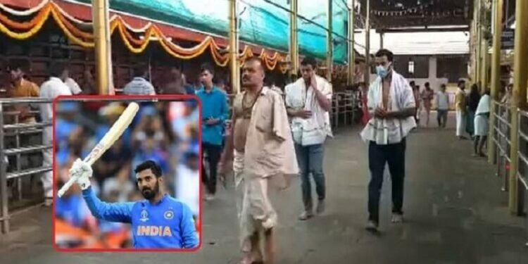Cricketer KL Rahul visits Kukke Subramanya, special pooja to Lord Subramanya