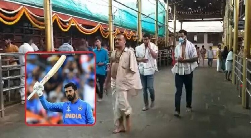 Cricketer KL Rahul visits Kukke Subramanya, special pooja to Lord Subramanya