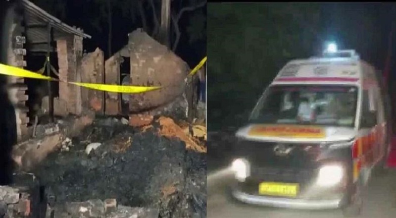 Fire Mishap in Uttar Pradesh Mau 5 members of family died
