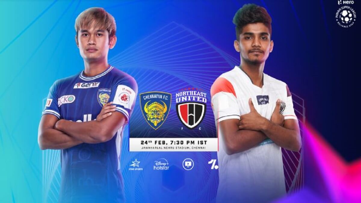 Hero Indian Super League: Chennaiyin FC will face NorthEast United FC on Friday