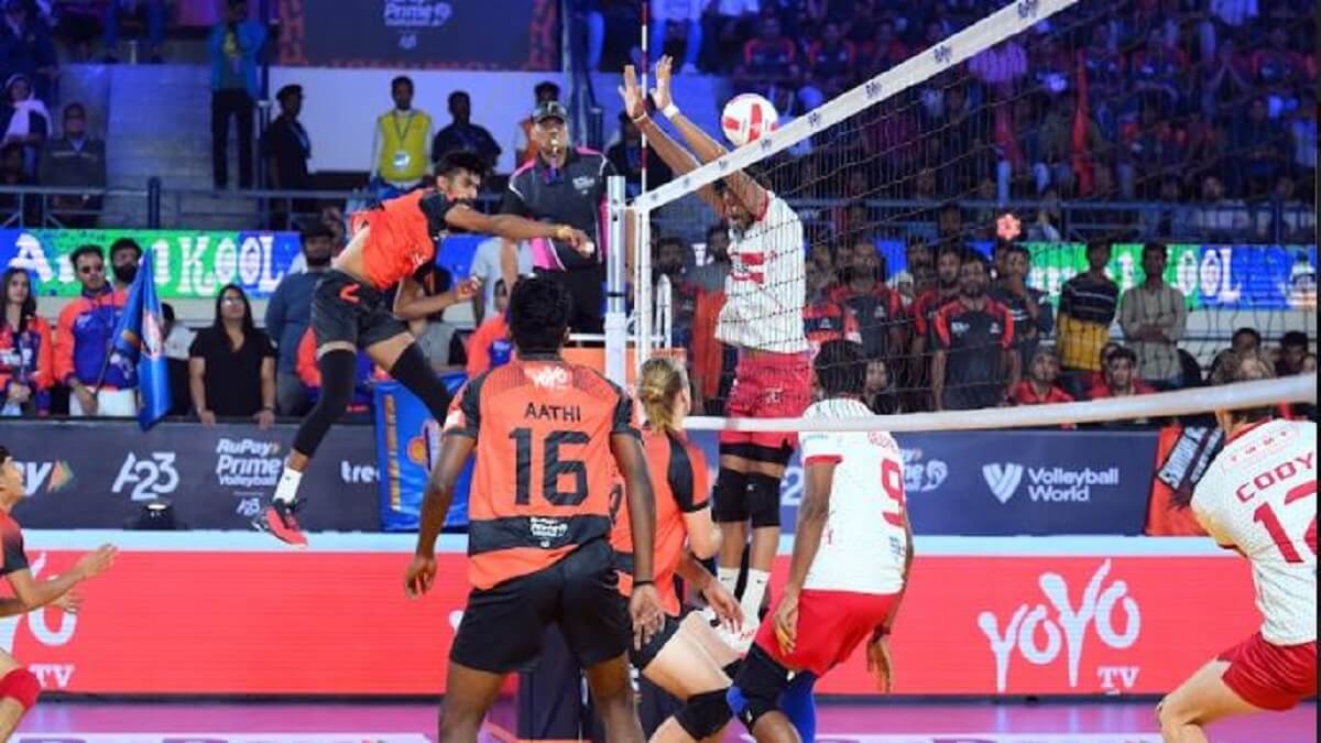 RuPay Prime Volleyball League: Kolkata Thunderbolts win against Hyderabad Black Hawks
