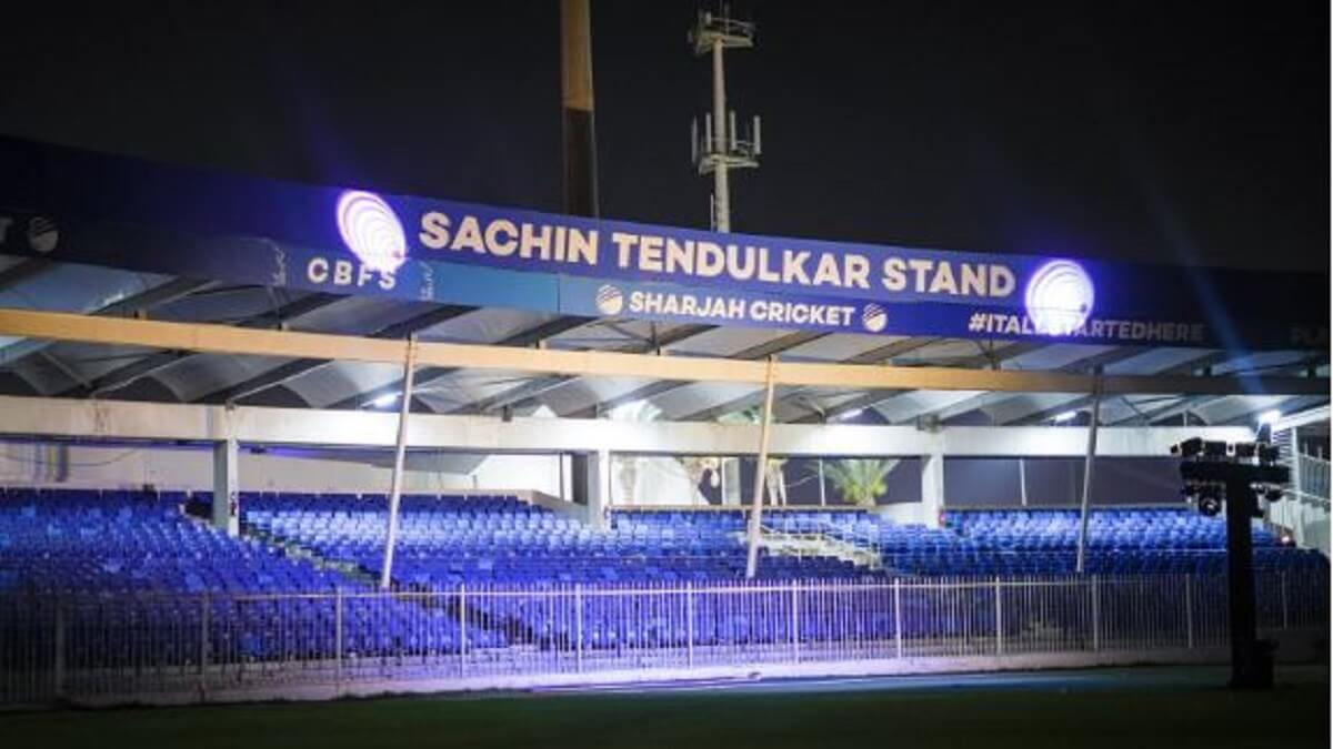Sharjah Cricket Stadium Named after Sachin Tendulkar: paid tribute to the cricket legend