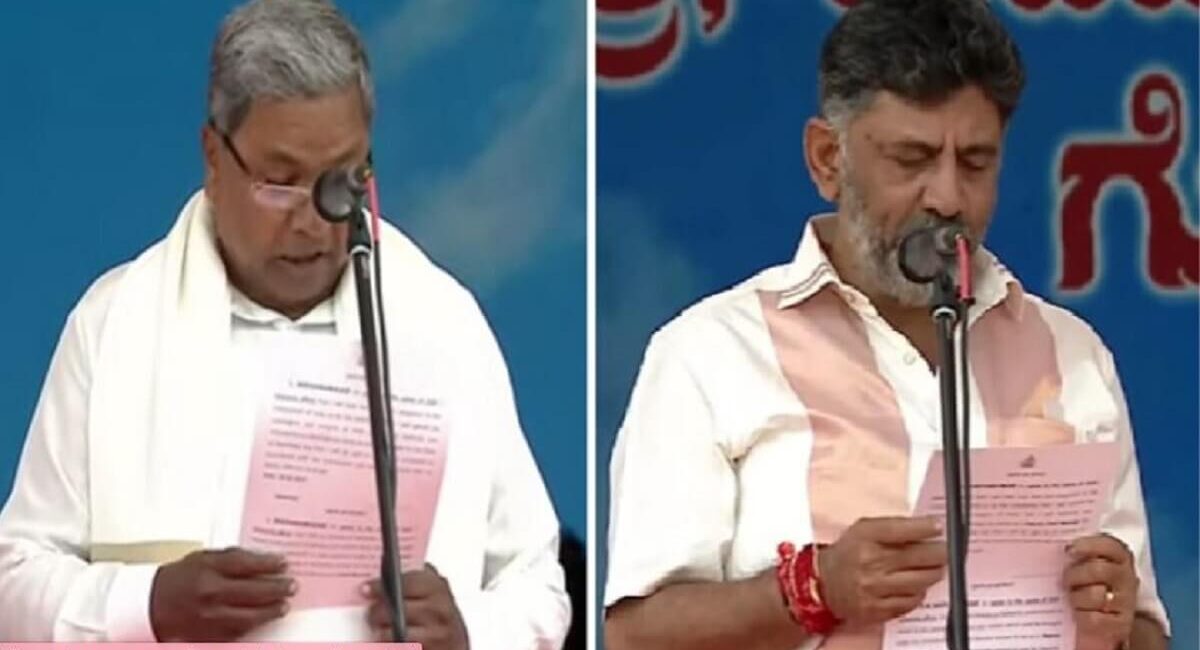 Karnataka CM Oath Ceremony Live Updates: Siddaramaiah takes oath as CM, Shivakumar as DCM