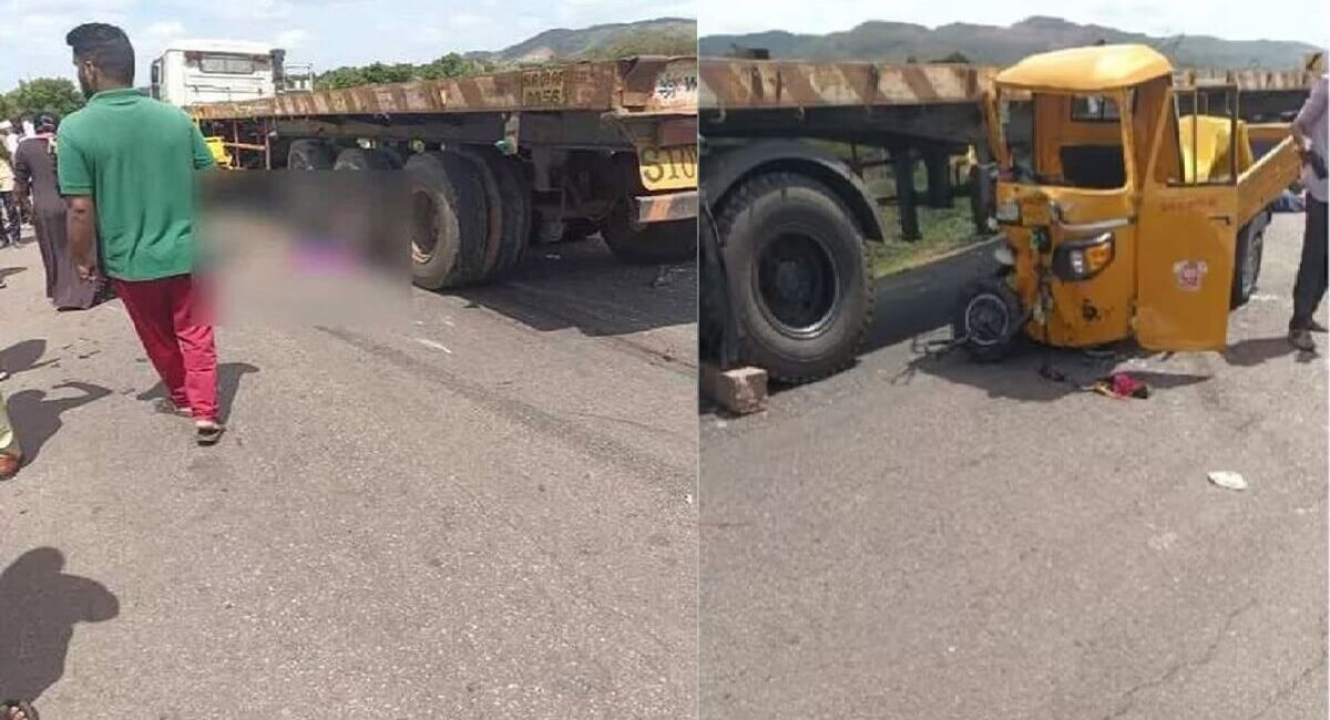 Lorry and 2 Auto Accident: 6 people dead and 2 children Injured