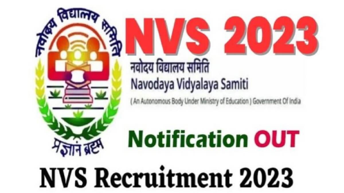 NVS Recruitment 2023: Apply TGT, PGT, Mess Helper, Staff Nurse over 7500 posts
