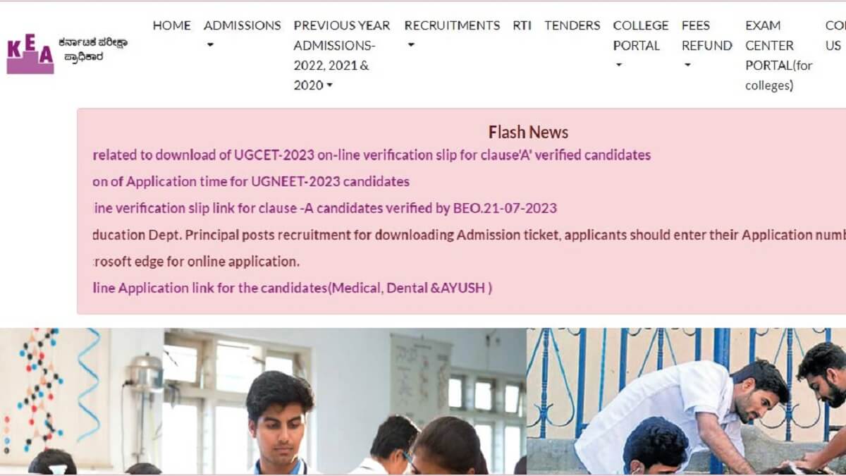 KCET Counselling 2023: option entry date, college selection details