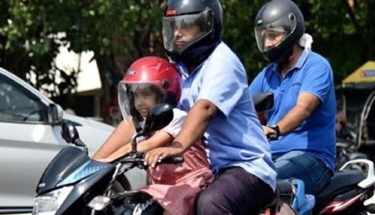 Helmet Mandatory for above 6-year old children: Police will com home to collect fines