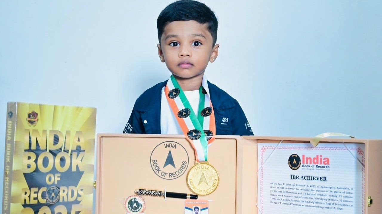 Dakshina Kannada toddler enters India Book of Records for exceptional memory power