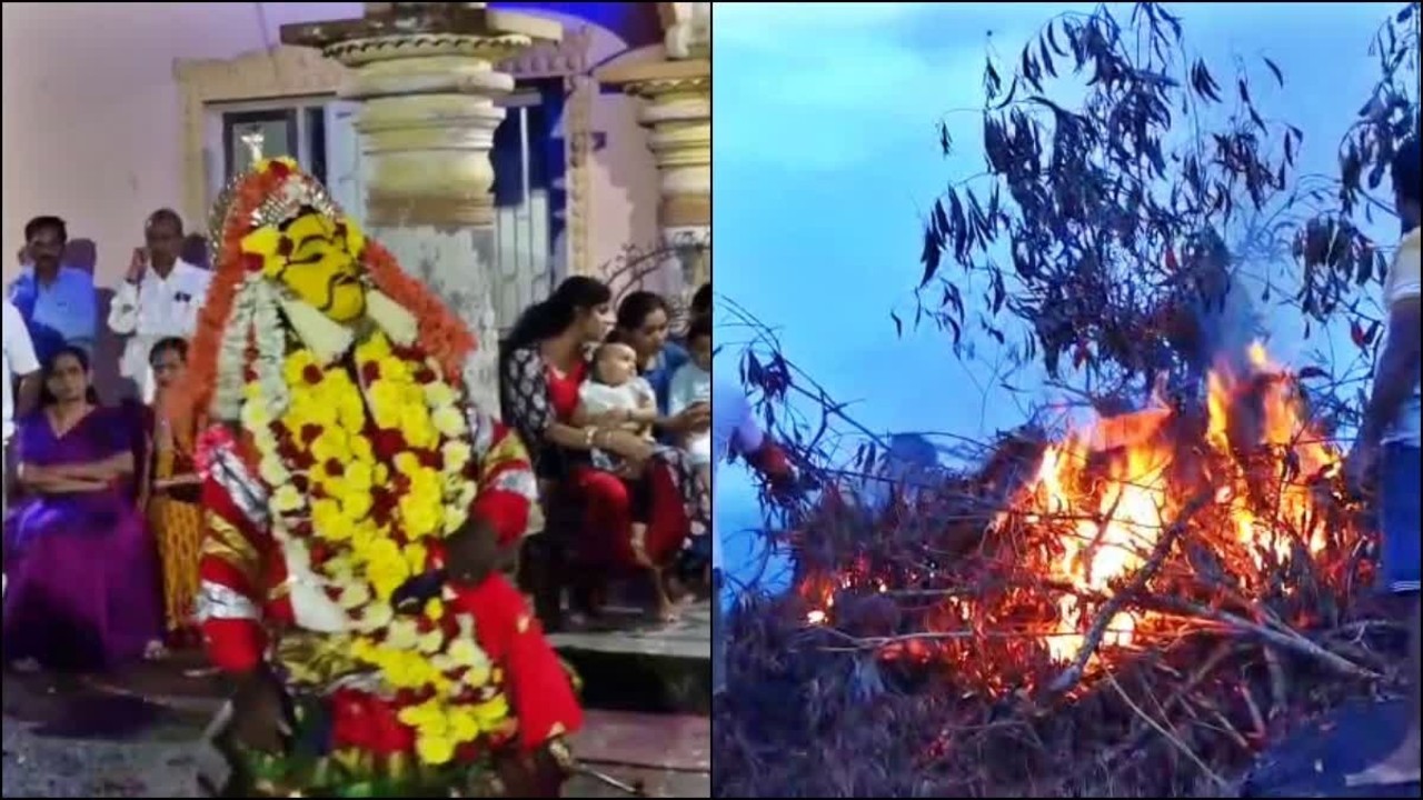 Traditional ‘Mullumutte’ celebration lights up Tulu Nadu’s Diwali spirit in Kapu