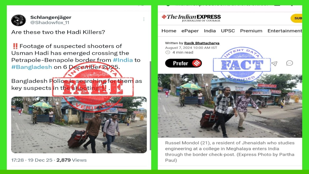 Fake claim of suspects in Bangladeshi youth leader’s murder crossing India border debunked