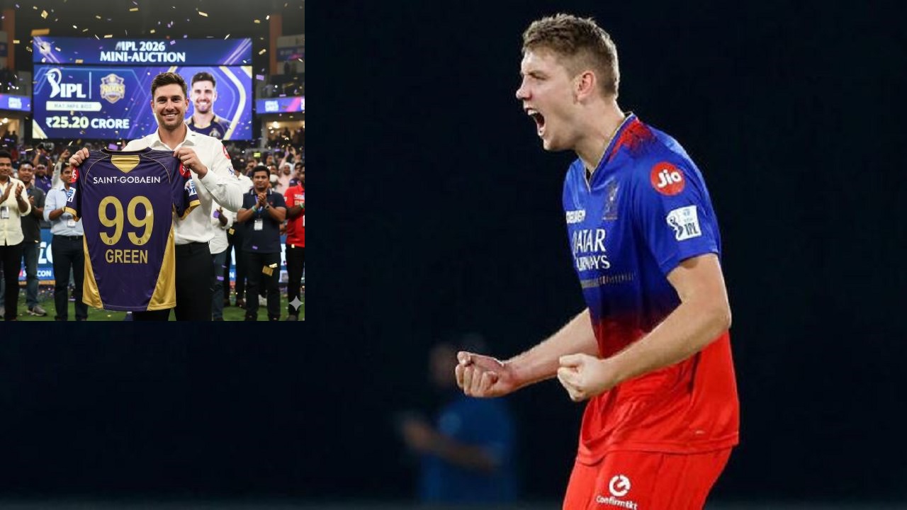 IPL Mini Auction 2026: Cameron Green goes to KKR at Rs 25.20 crore