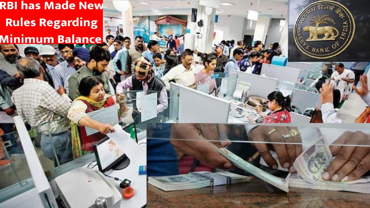 RBI Issued new guidelines for minimum balance in Saving Bank Account