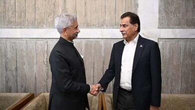 Jaishankar–Pak Speaker handshake at Khaleda Zia funeral sparks political debate
