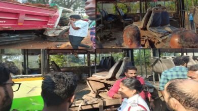 Kundapur: KSRTC bus and Tipper Collision CCTV video viral