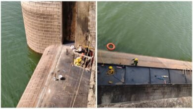 Tungabhadra reservoir gate replacement: 18th crest gate installed successfully in 15 days