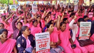 Protest by asha workers intensifies at freedom park
