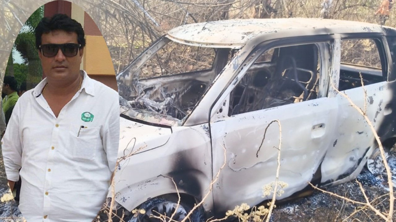 Charred body in car sparks murder suspicion in Dharwad