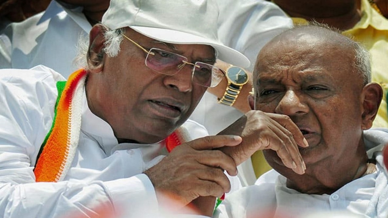 Forced marriage with Congress’: Deve Gowda’s sharp reply to Kharge sparks political debate
