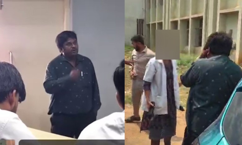 Medical student thrashes professor with slipper over alleged classroom proposal
