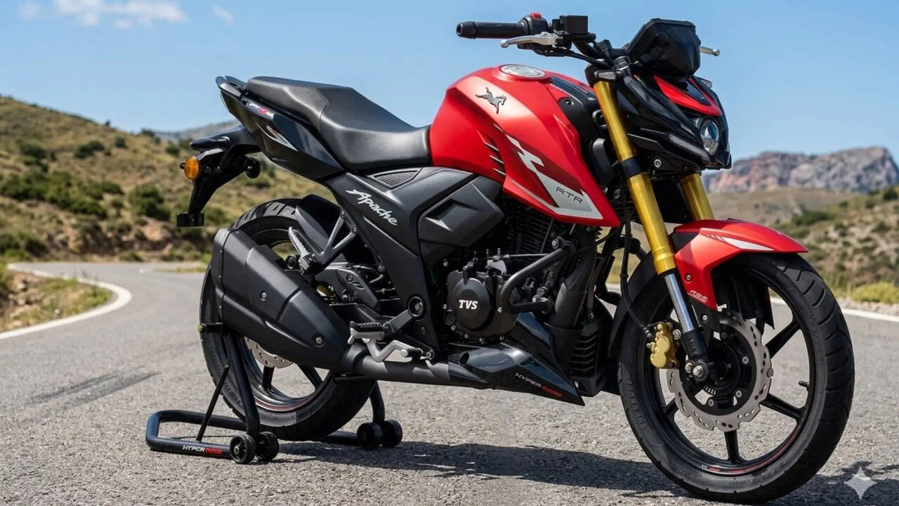 TVS Apache RTR 160 4V 2026 Model Launched with Premium Features at 1.25 Lakh