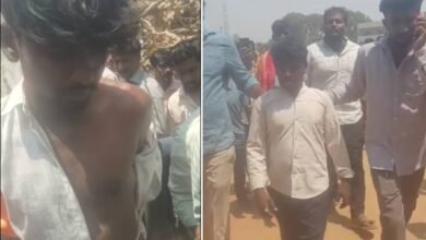 Two robbers caught by locals after snatching cash bag near Chikkaballapur