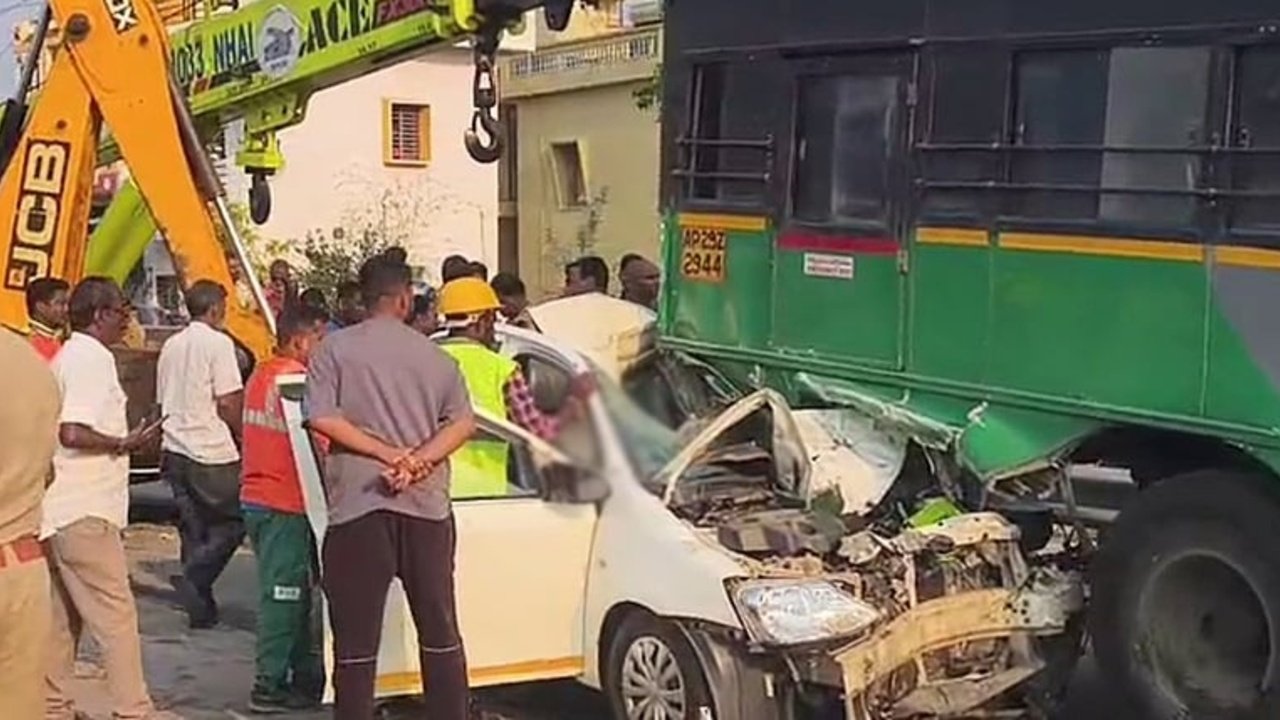 Three from Bengaluru family killed in road accident en route to Tirupati