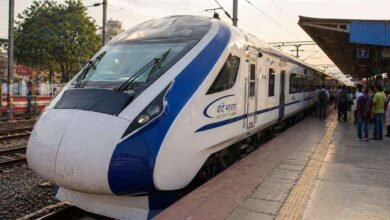 India bullet train high speed indigenous train at railway station 2027 project