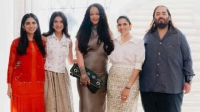 Rihanna at Mukesh Ambani house in Mumbai during India tour with Ambani family