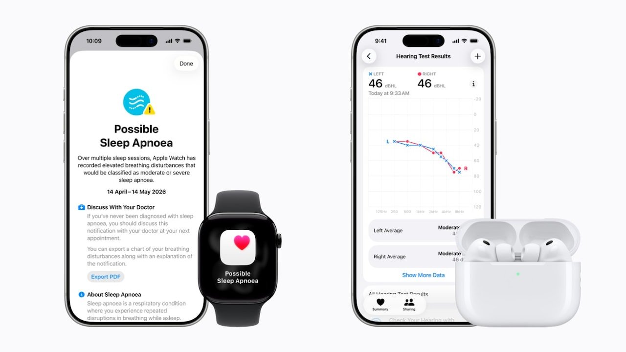 Apple Watch Gains Sleep Apnoea Detection Feature in India Alongside New AirPods Pro Hearing Test Update