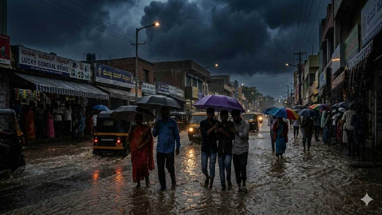 Heavy Rainfall alert in Karnataka for next 48–72 hours