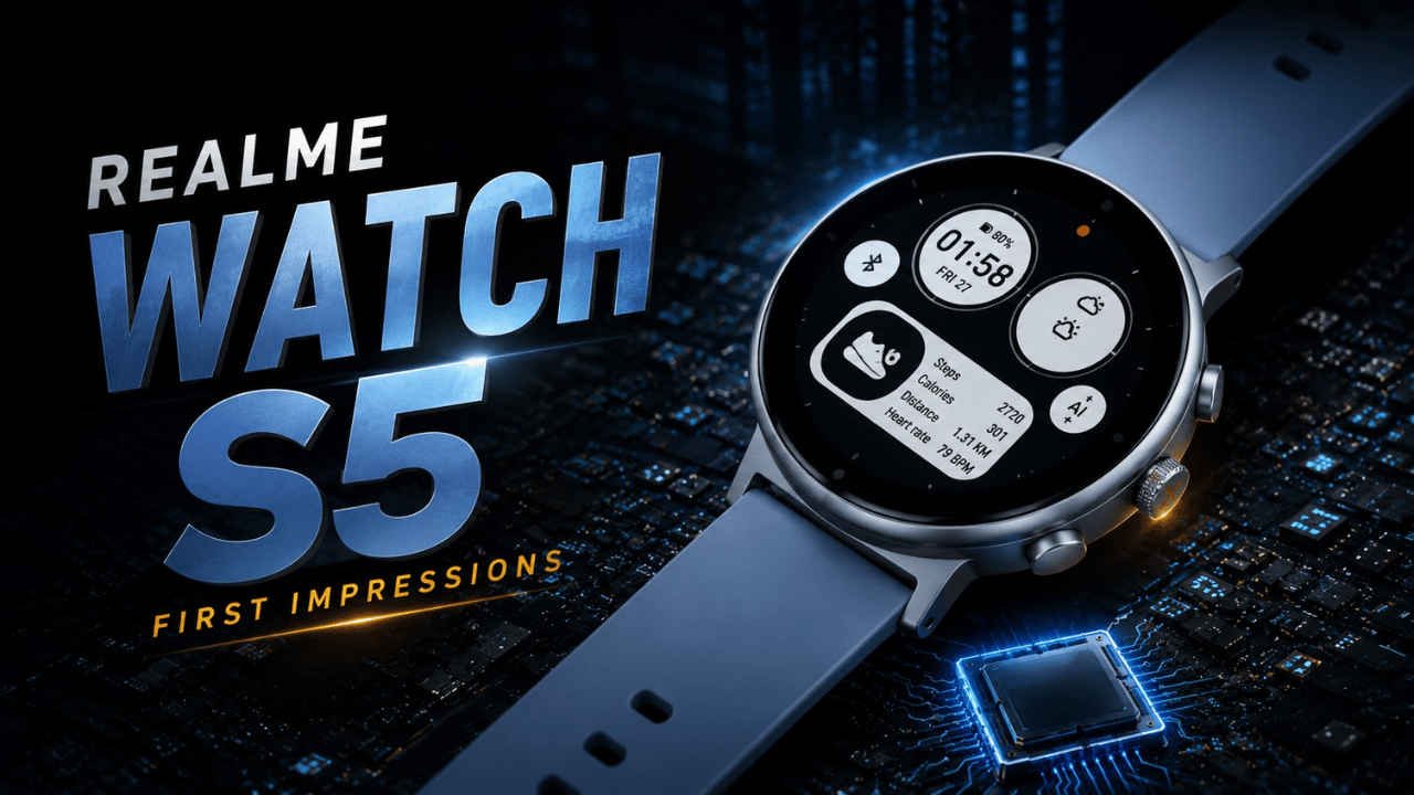 Realme Watch S5 Debuts in India with 20 Day Battery Life and AMOLED Display