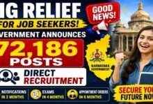 Big Relief for Job Seekers: Government Announces Direct Recruitment for 72,186 Posts