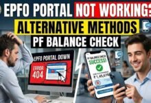 EPFO Portal Not Working: Alternative Methods for PF Balance Check