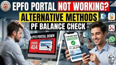 EPFO Portal Not Working: Alternative Methods for PF Balance Check