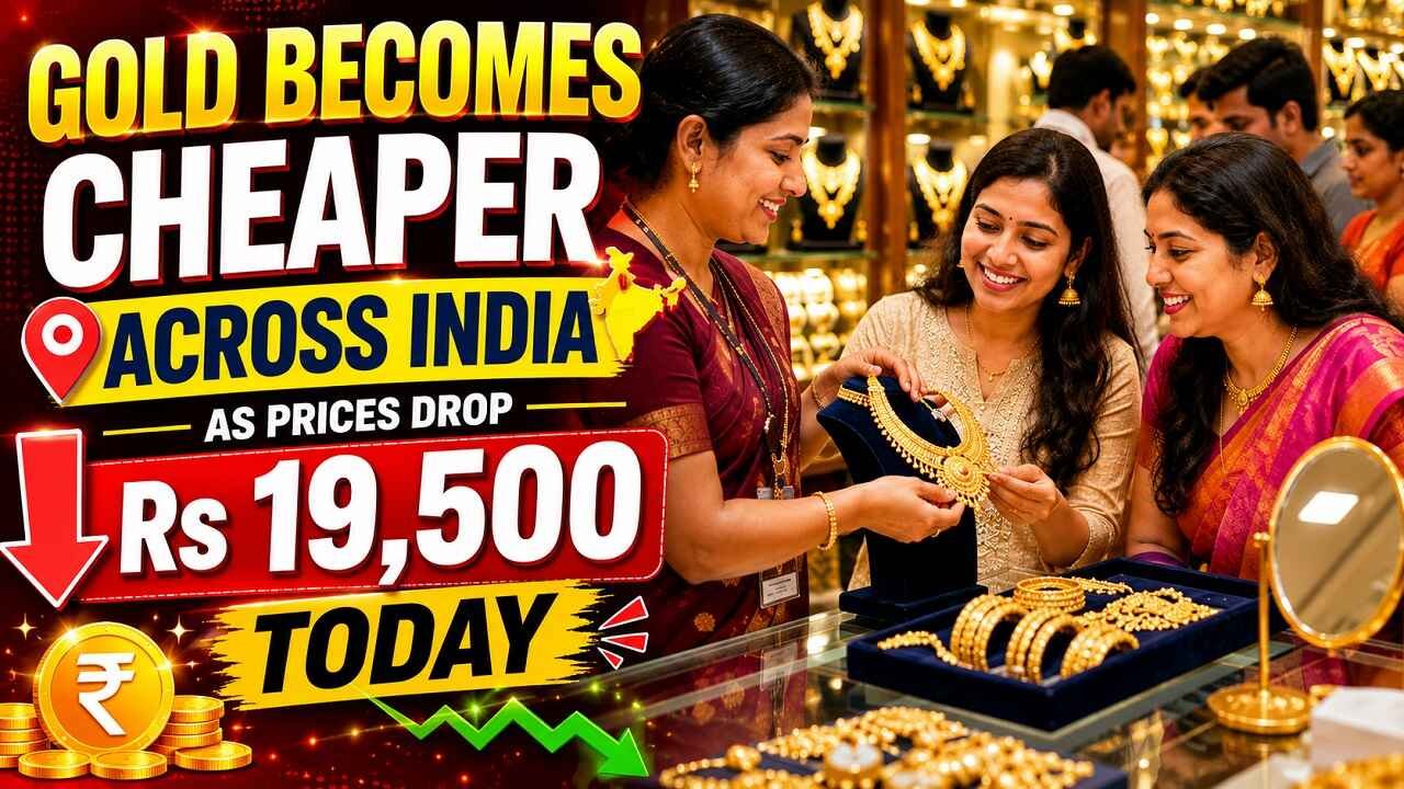 Gold Becomes Cheaper Across India as Prices Drop Rs 19,500 today