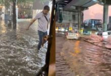 Heavy Rain Floods Bengaluru Roads, Flight Delayed from Landing at Airport