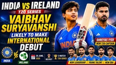 India vs Ireland T20 Series: Vaibhav Suryavanshi to Make International Debut on June 26
