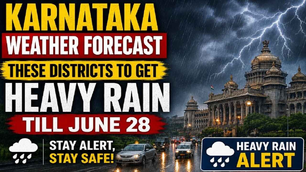 Karnataka Weather Forecast: These Districts To Get Heavy Rain Till June 28
