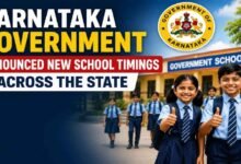 Karnataka government announced New School Timings Across the State