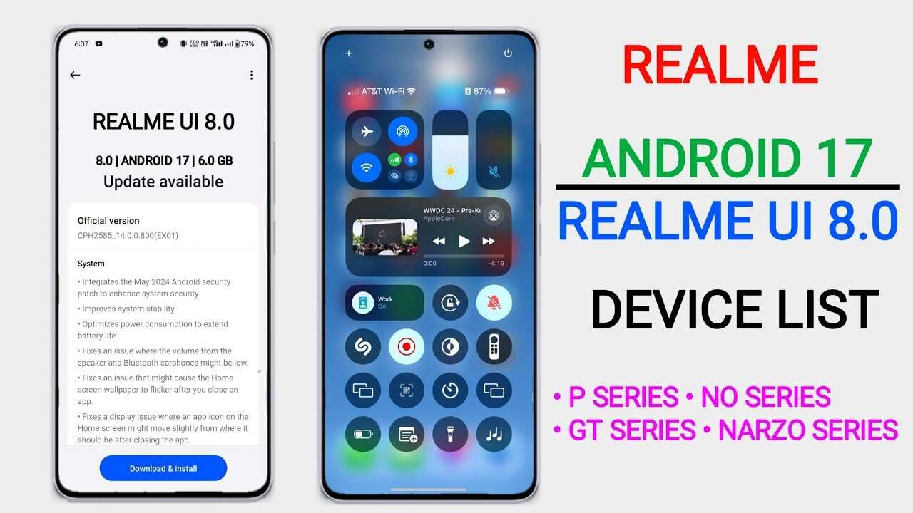 Realme Android 17 Update List Revealed More Than 50 Devices Set to Get New Features